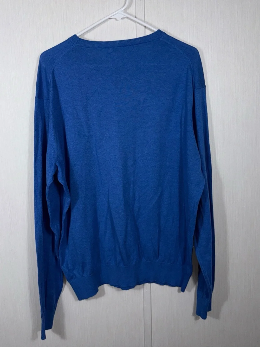Peter Millar Crown Soft Mens Blue Cotton Silk Crewneck Sweater Size L - Picture 6 of 6